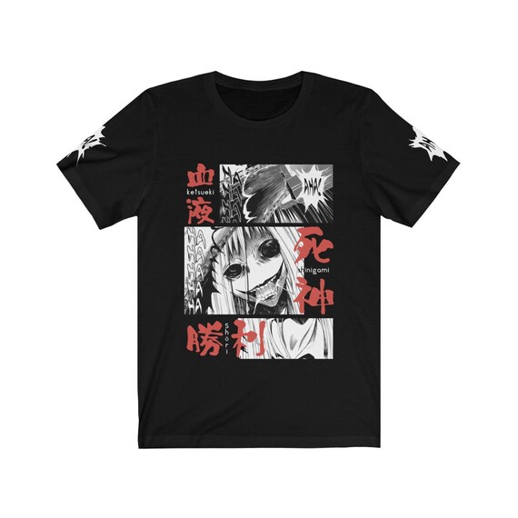 Japanese Horror Manga T-shirt Aesthetic 