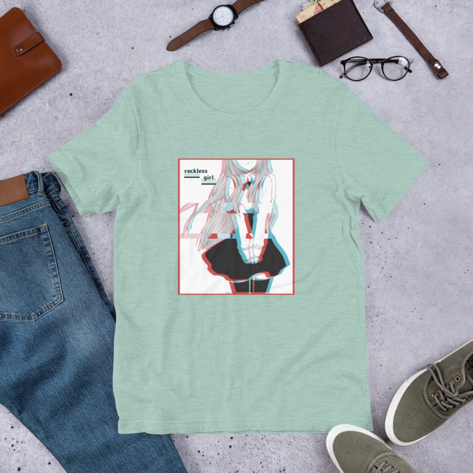 UNISEX Reckless Girl Shirt Vaporwave Shirt Aesthetic Shirt | Etsy