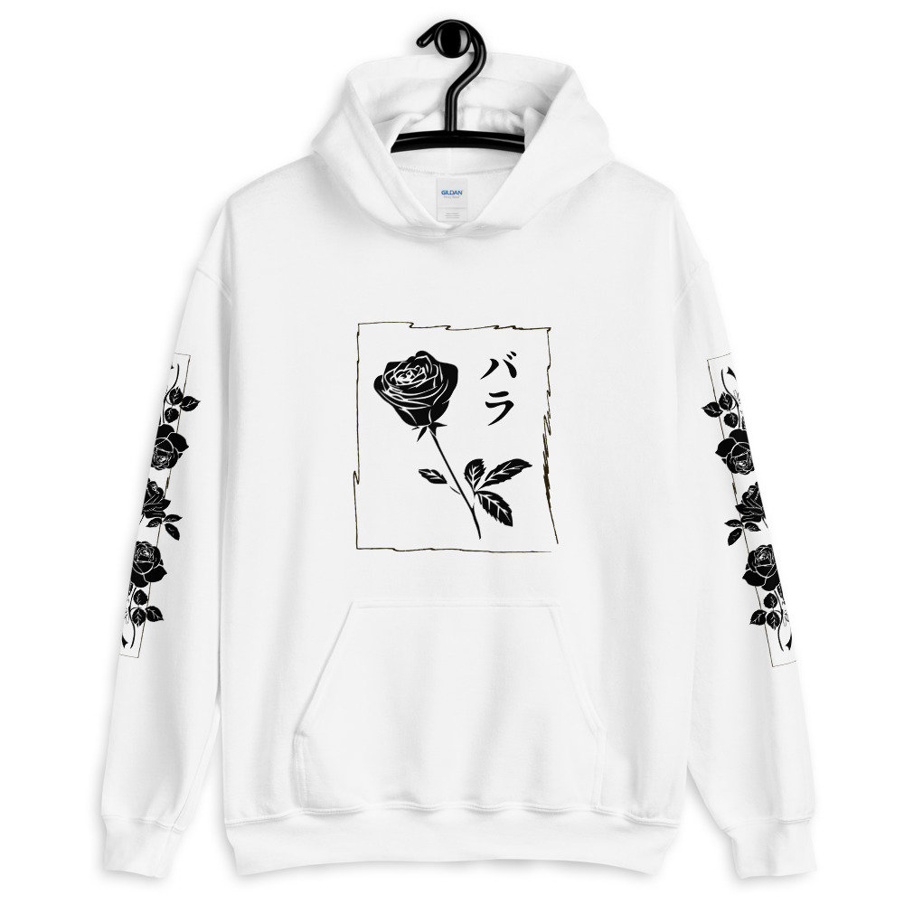 black yellow white hoodie