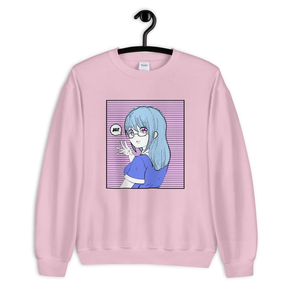 Menhera Anime Succubus Long Sleeve Crewneck Sweater