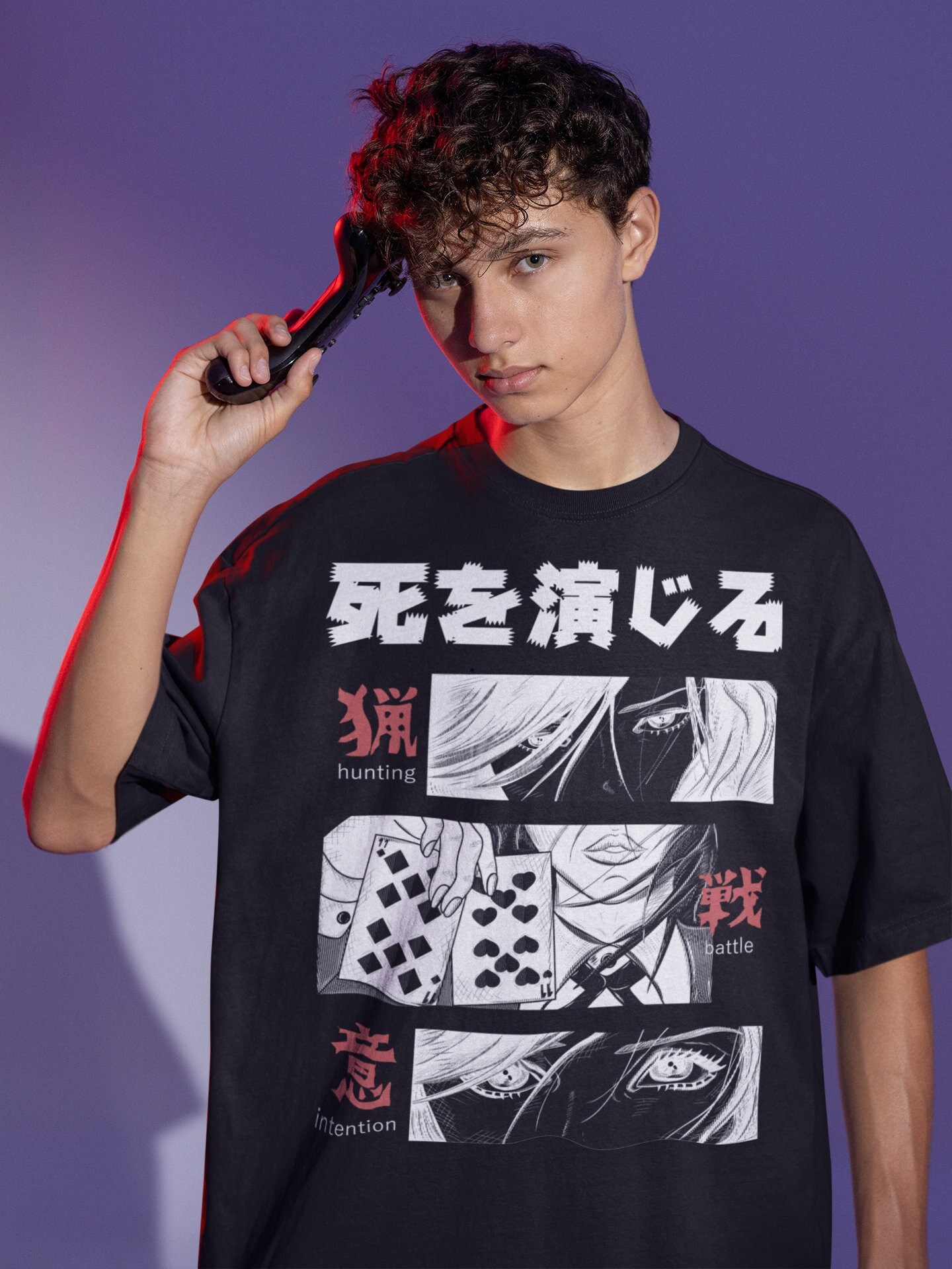Streetwear Japonês E Menina Anime Tshirt Roupas Com Capa De Braço