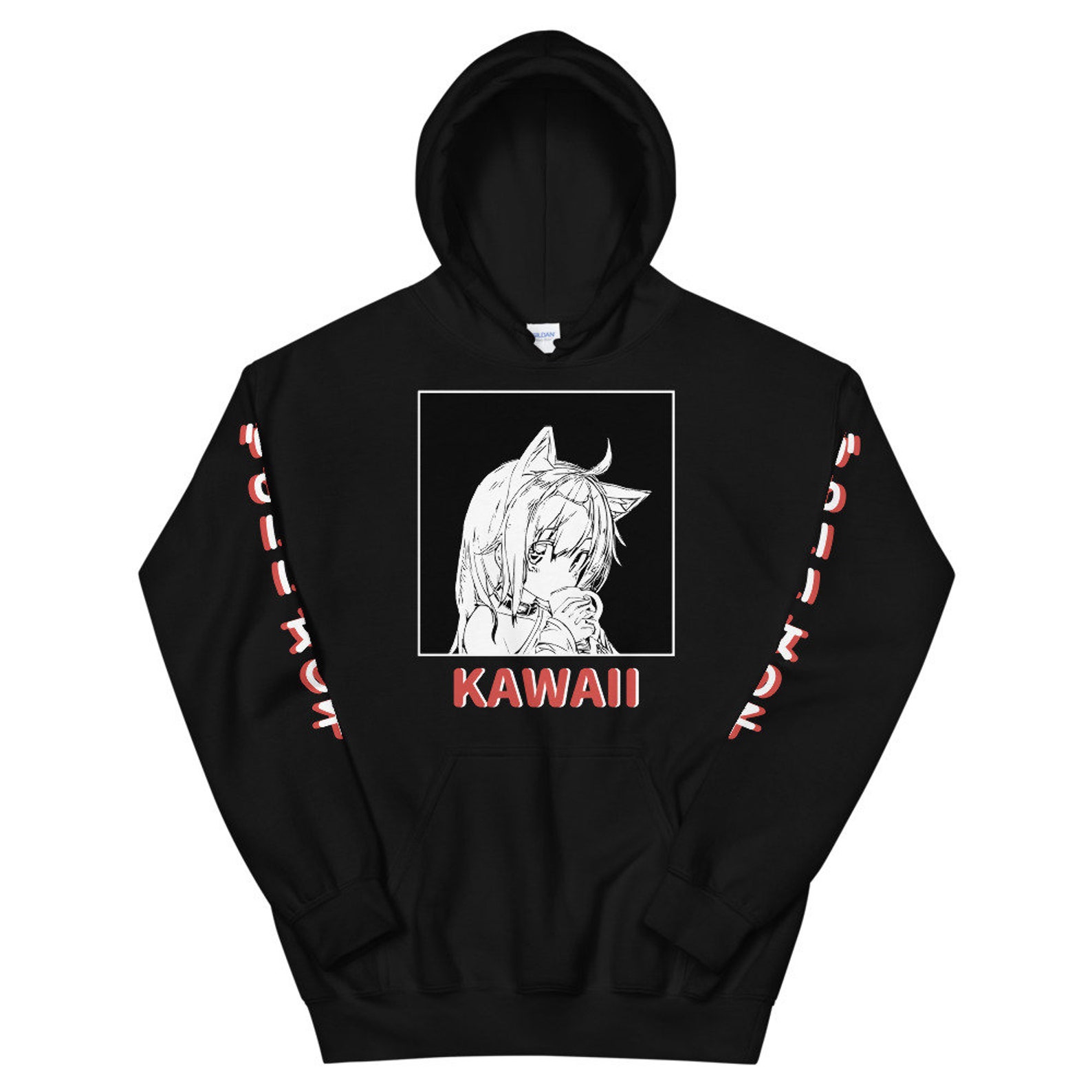 Kawaii Anime Girl Hoodie Manga Hoodie Vaporwave Hoodie Etsy