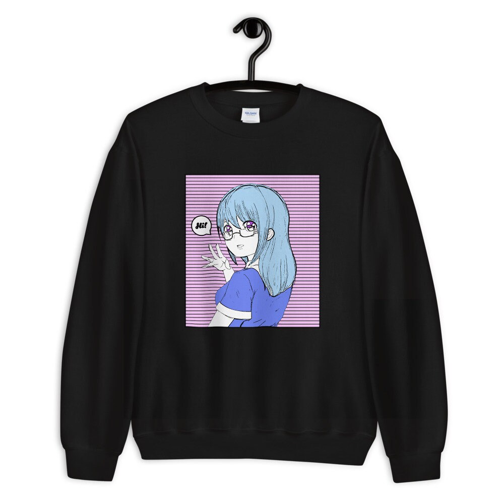 Anime Sweatshirt Aesthetic Clothing Kawaii Girl Menhera -  Israel