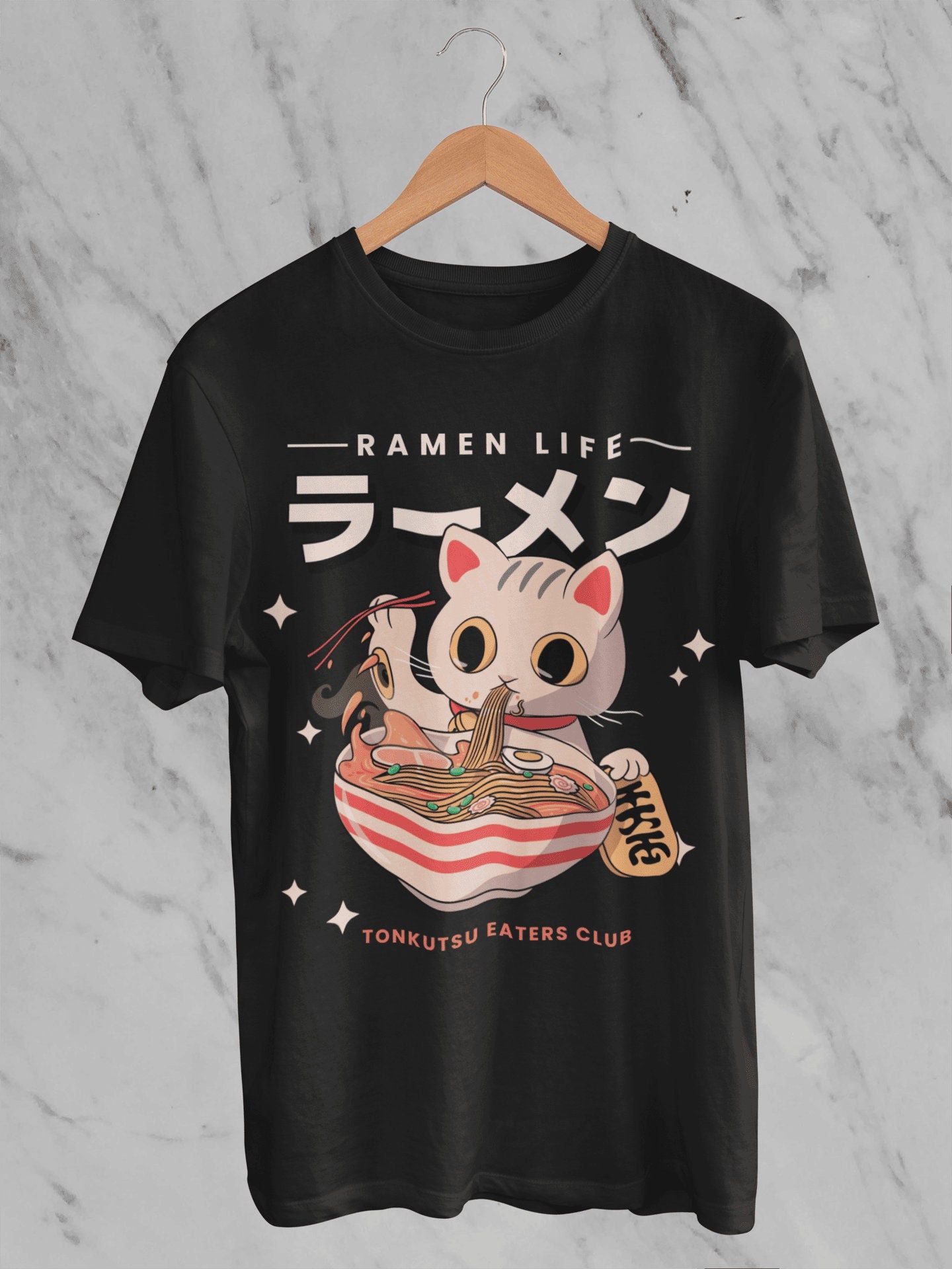 Neko Cat Ramen Shirt, Ramen Bowl, Ramen 