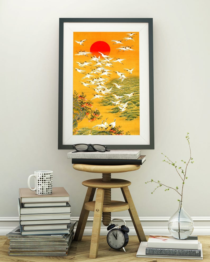 JAPANESE ART Print Japanese Canvas Art Japanese Animal poster Etsy
