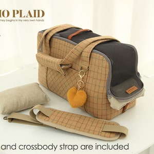 LIMO PLAID CAMEL : Pet carrier,Dog carrier image 9