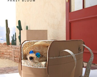 LUXY BAG - Almond Latte , Pet carrier,Dog carrier