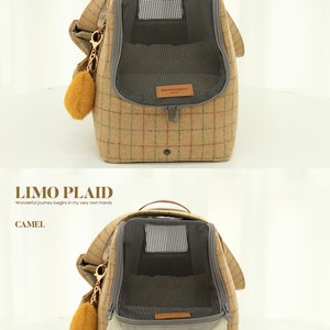 LIMO PLAID CAMEL : Pet carrier,Dog carrier image 3