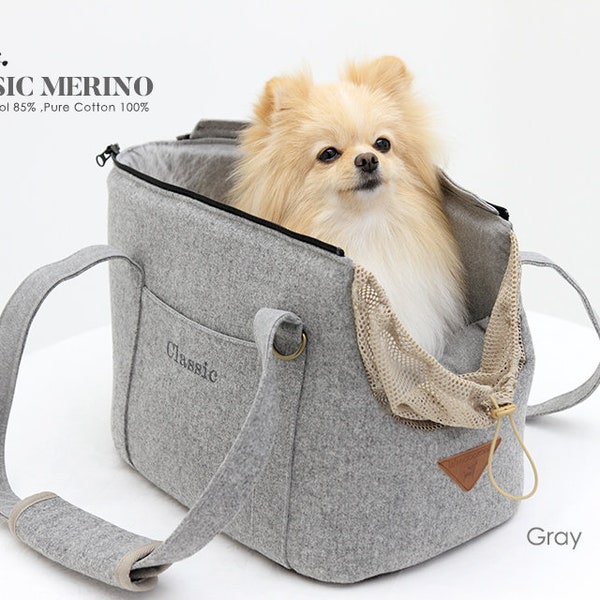 Pet Carrier, dog carrier : CLASSIC MERINO