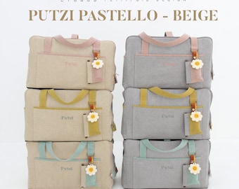 PUTZI PASTELLO - BEIGE : Tier Tragekorb