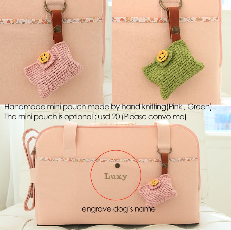 LUXY BAG Peach Pink, Haustier Tragetasche Bild 9