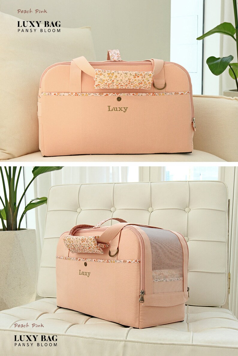 LUXY BAG Peach Pink, Haustier Tragetasche Bild 3