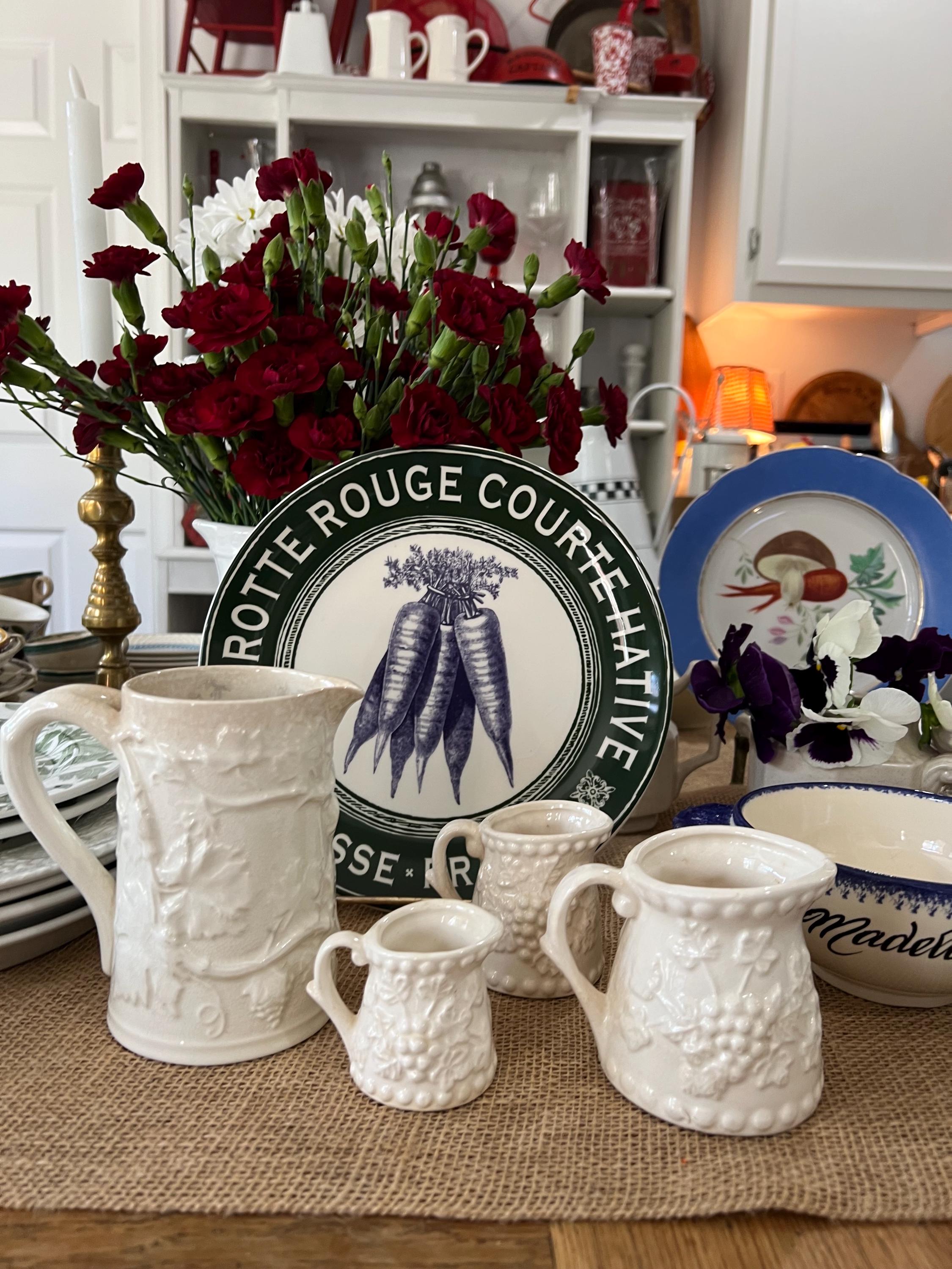  CREAMWARE ヴィンテージ　アンティーク　プレート Antique Creamware - Etsy