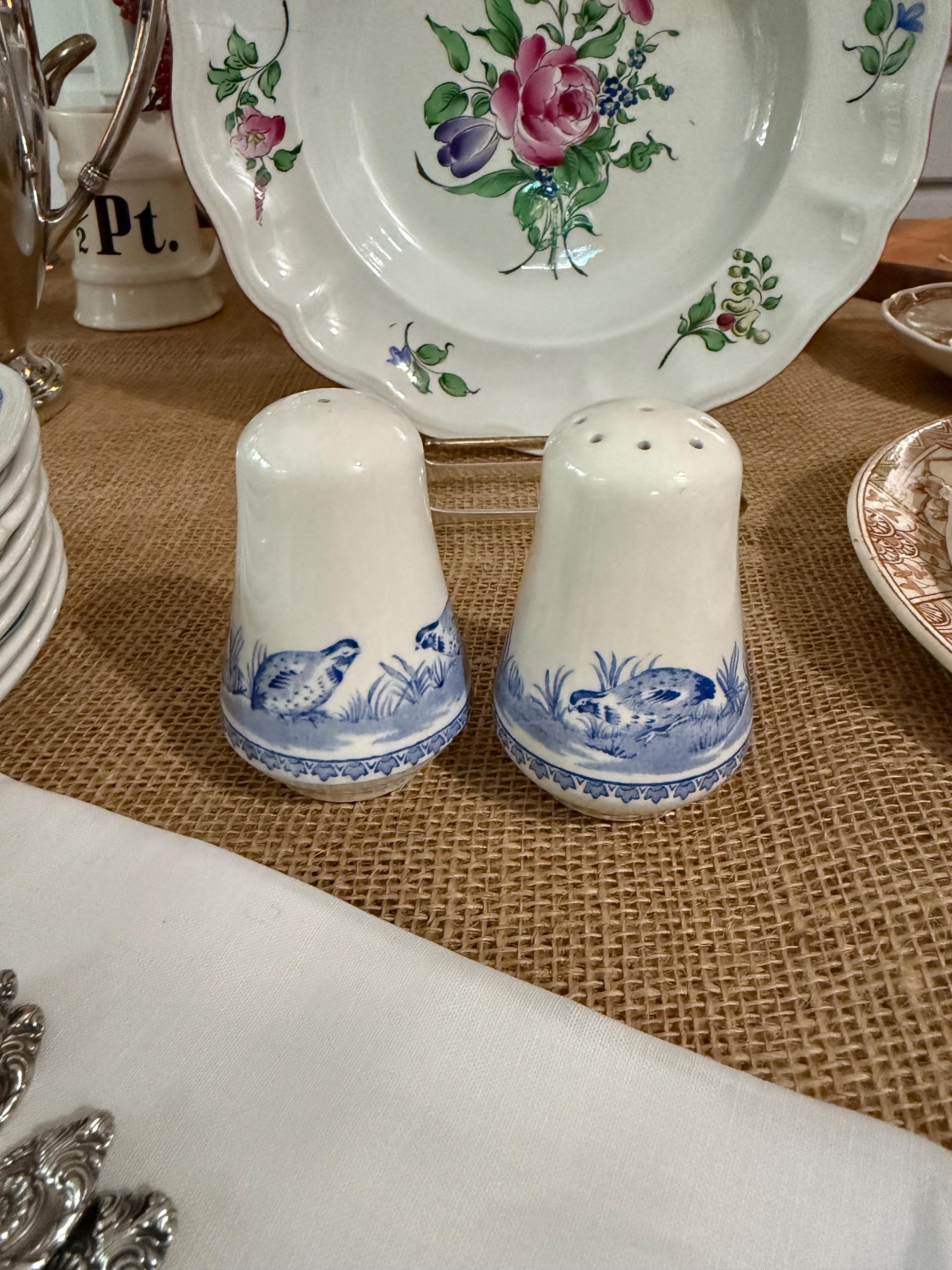 thumbnail image 2 of Furnivals Quail Blue England Vintage Dinnerware – Blue & White Ceramic Dishes 2 of 6