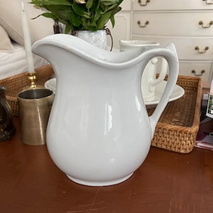 Antique Ironstone Pitcher by Thomas Hughes. 1820.