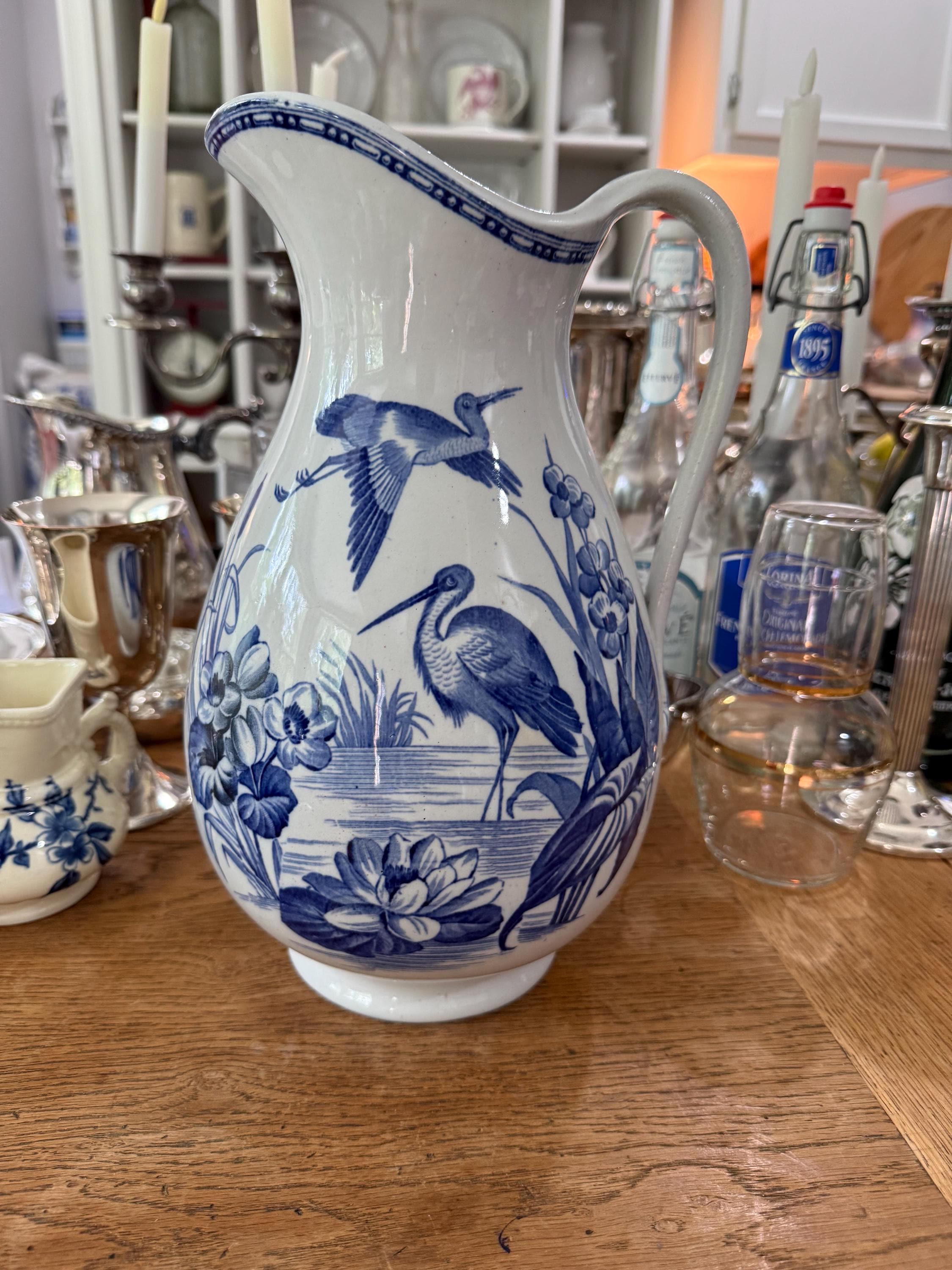 Blue White Pitcher - Etsy