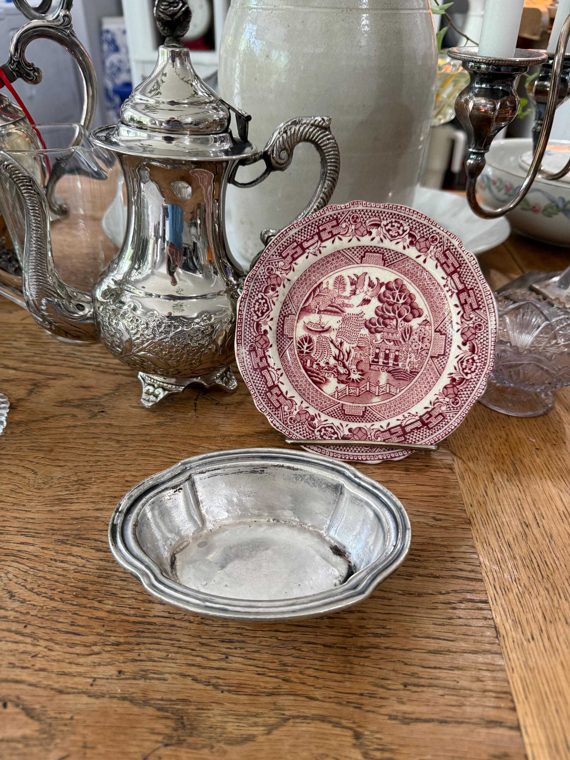Reed & Barton Antique Hotel Silver Soap Dish. Pantlind Hotel Co