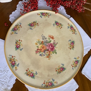 Vintage Royal Tudor Ware Cake Plate.  Measures 11”.