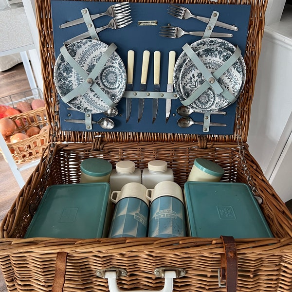 Vintage Picnic Hamper from England.