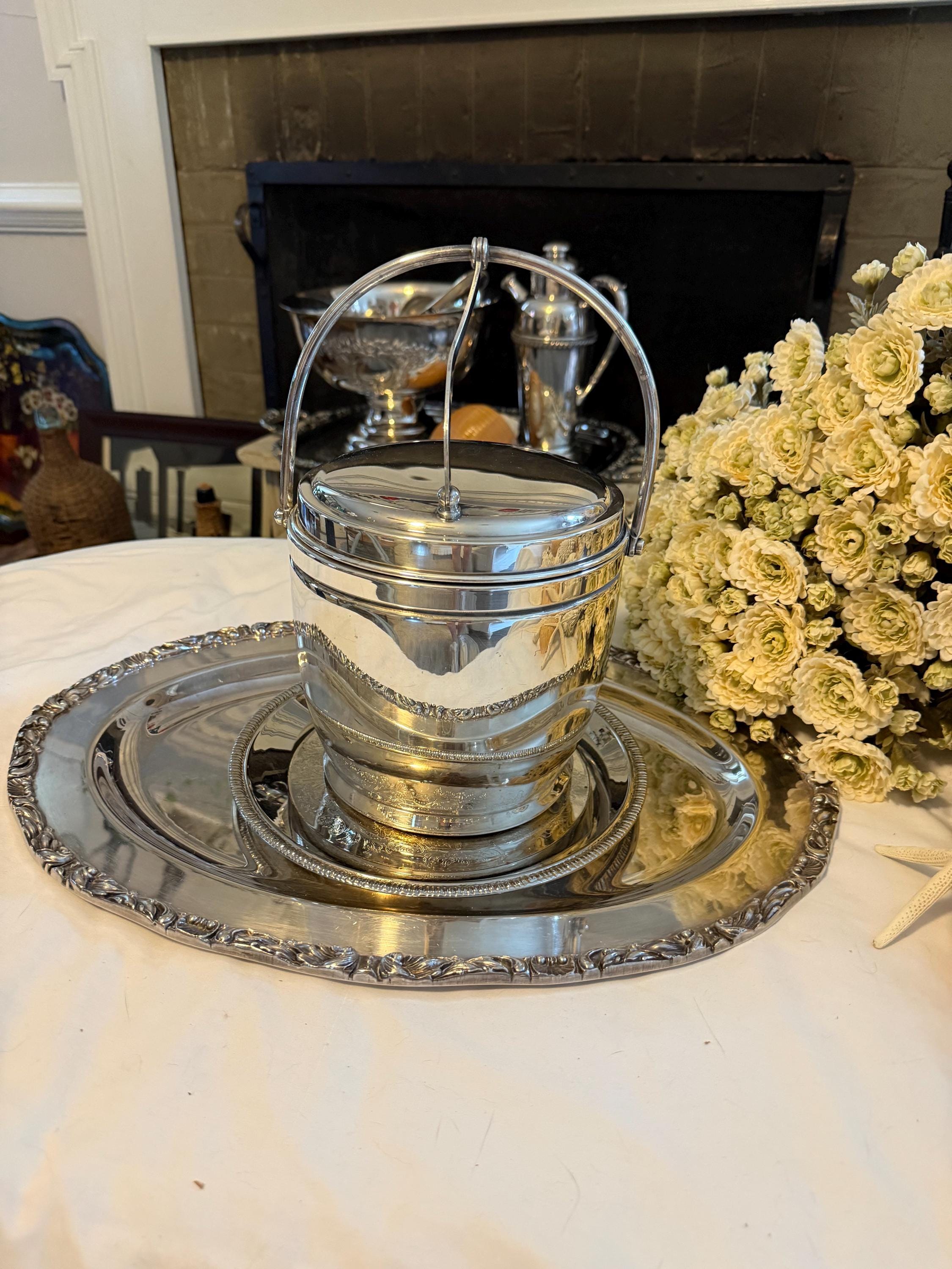 【WILCOX】アイスバケツ / ライナー 【シルバープレート】 Wilcox Silver Ice Bucket - Etsy