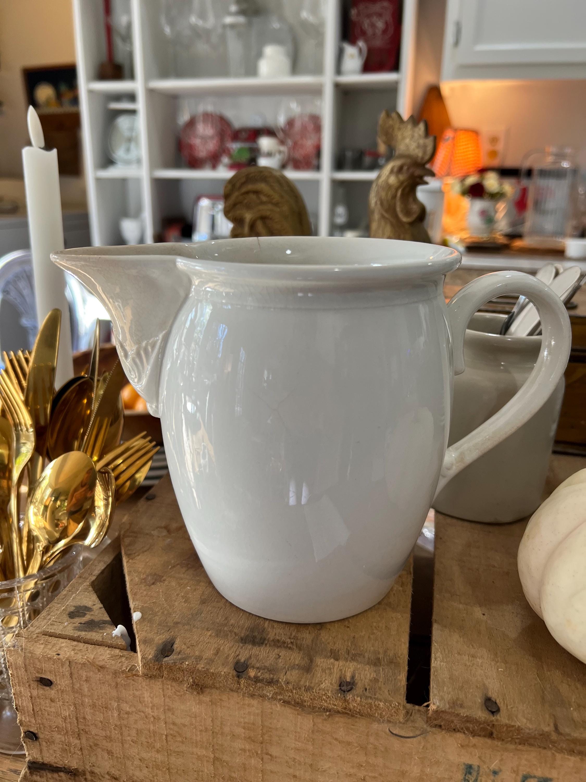 Antique Villeroy and Boch Pitcher - Etsy