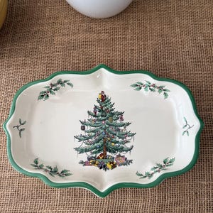 Spode Christmas Tree Dish.  England.
