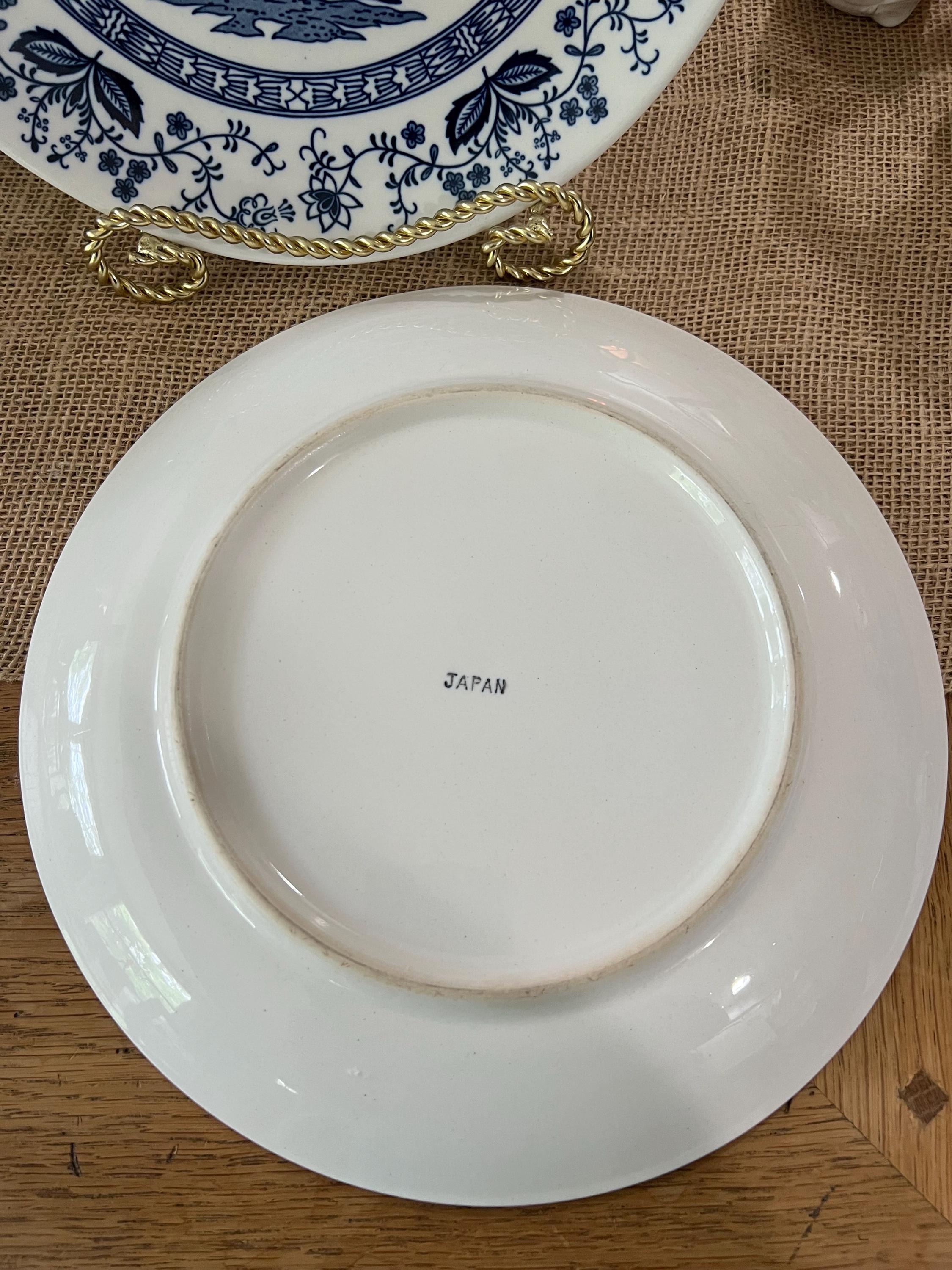 Blue and White Vintage 10.25” Blue Onion Dinner Plate. Japan - Etsy