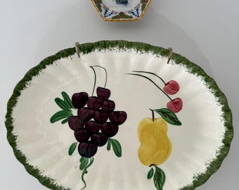 Hand Painted Fruit Platter.