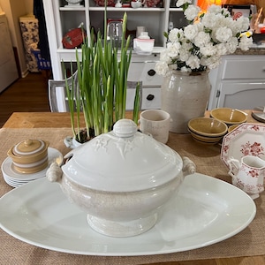 White Ironstone Soup Tureen