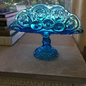 Vintage pressed glass banana dish