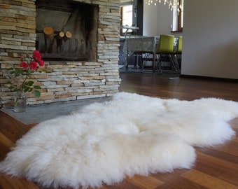 Original, Natural GIANT Rug White Genuine Natural Sheepskin Rugs Exclusive Rug Throw Rugs Carpet Outdoor Rugs Cheap Rugs Shag