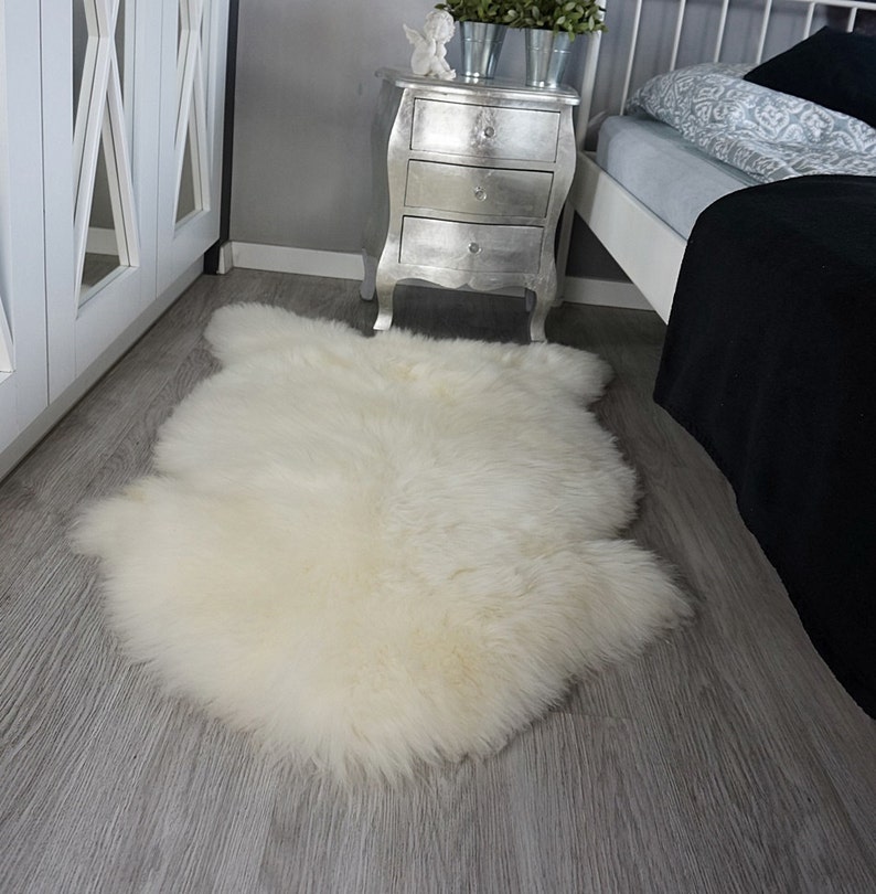 Original GIANT White Genuine Natural Sheepskin Rugs Exclusive Rug Throw Rugs Carpet Outdoor Rugs Cheap Rugs Shag image 5