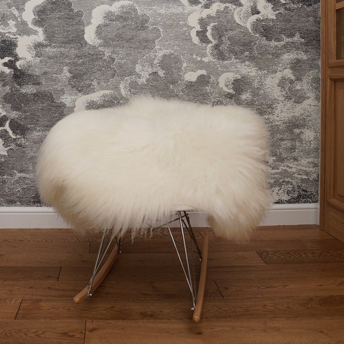 SHEEPSKIN ICELANDIC White Throw Genuine leather Sheep Skin 48