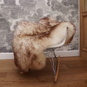 SALE Original Giant X  Brown Mouflon Dyed Genuine Natural Sheepskin Rugs Exclusive Rug Throw Rugs Carpet Outdoor Rugs Cheap Rugs Sha