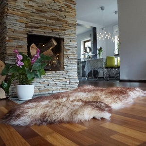 Original Brown Mouflon   Genuine Natural Sheepskin Genuine Natural Sheepskin Rugs Exclusive Rug Gray Rugs Carpet Outdoor Cheap Rugs