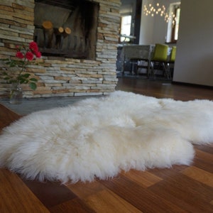 Original GIANT   White Genuine Natural Sheepskin Rugs Exclusive Rug Throw Rugs Carpet Outdoor Rugs Cheap Rugs Shag, Scandinavian Rug