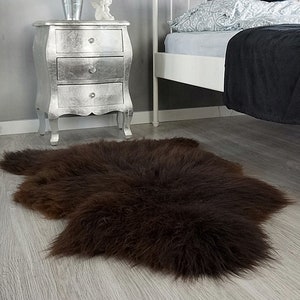 SHEEPSKIN Brown   Throw Genuine leather Sheep Skin Decorative Rug Brown, Carpet, Gray Rugs, Cheap Rugs, Chair Throw, Shag Throw