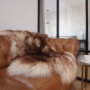 SALE Original Giant X  Brown Mouflon Dyed Genuine Natural Sheepskin Rugs Exclusive Rug Throw Rugs Carpet Outdoor Rugs Cheap Rugs Sha