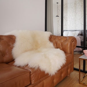 Original, Natural GIANT Rug X  50&quot; x 30&quot; White Genuine Natural Sheepskin Rugs Exclusive Rug Throw Rugs Carpet Outdoor Rugs Cheap Rugs Shag