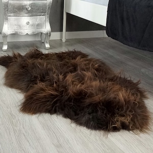 SHEEPSKIN Brown   Throw Genuine leather Sheep Skin Decorative Rug Brown, Carpet, Gray Rugs, Cheap Rugs, Chair Throw, Shag Throw