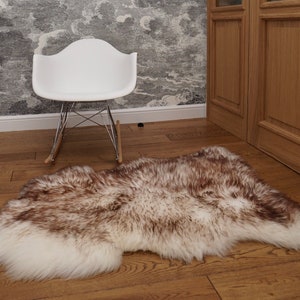 Original Brown Mouflon   Genuine Natural Sheepskin Genuine Natural Sheepskin Rugs Exclusive Rug Gray Rugs Carpet Outdoor Cheap Rugs Shag