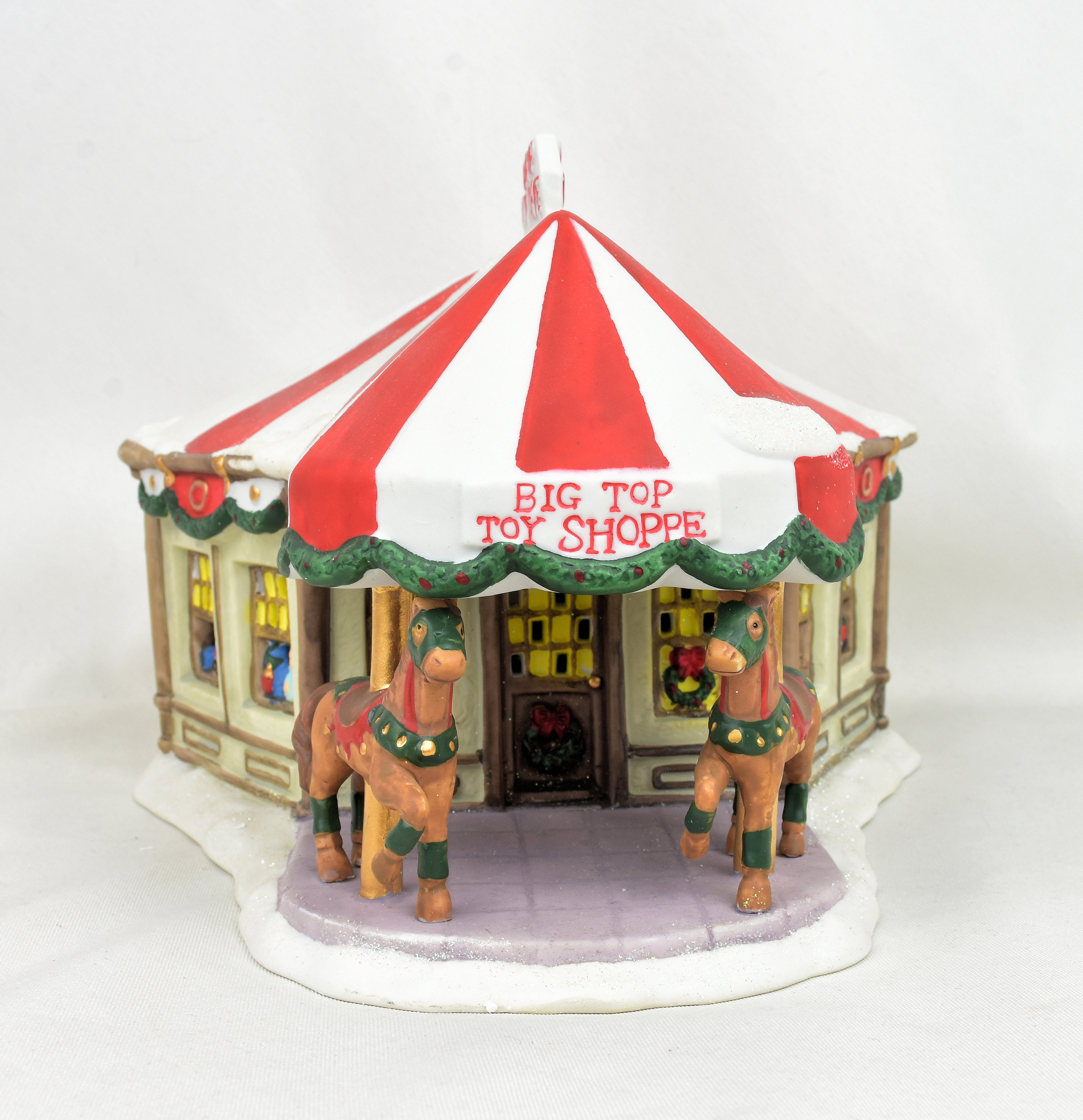 Santas Workbench Big Top Toy Shoppe Lighted Christmas Village House agrohort.ipb.ac.id