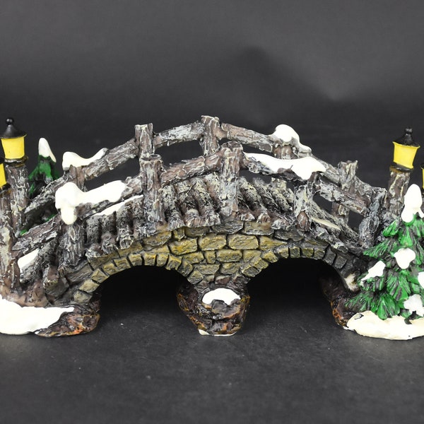 Christmas Village Bridge Etsy