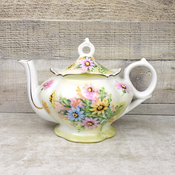 Floral Teapot Etsy