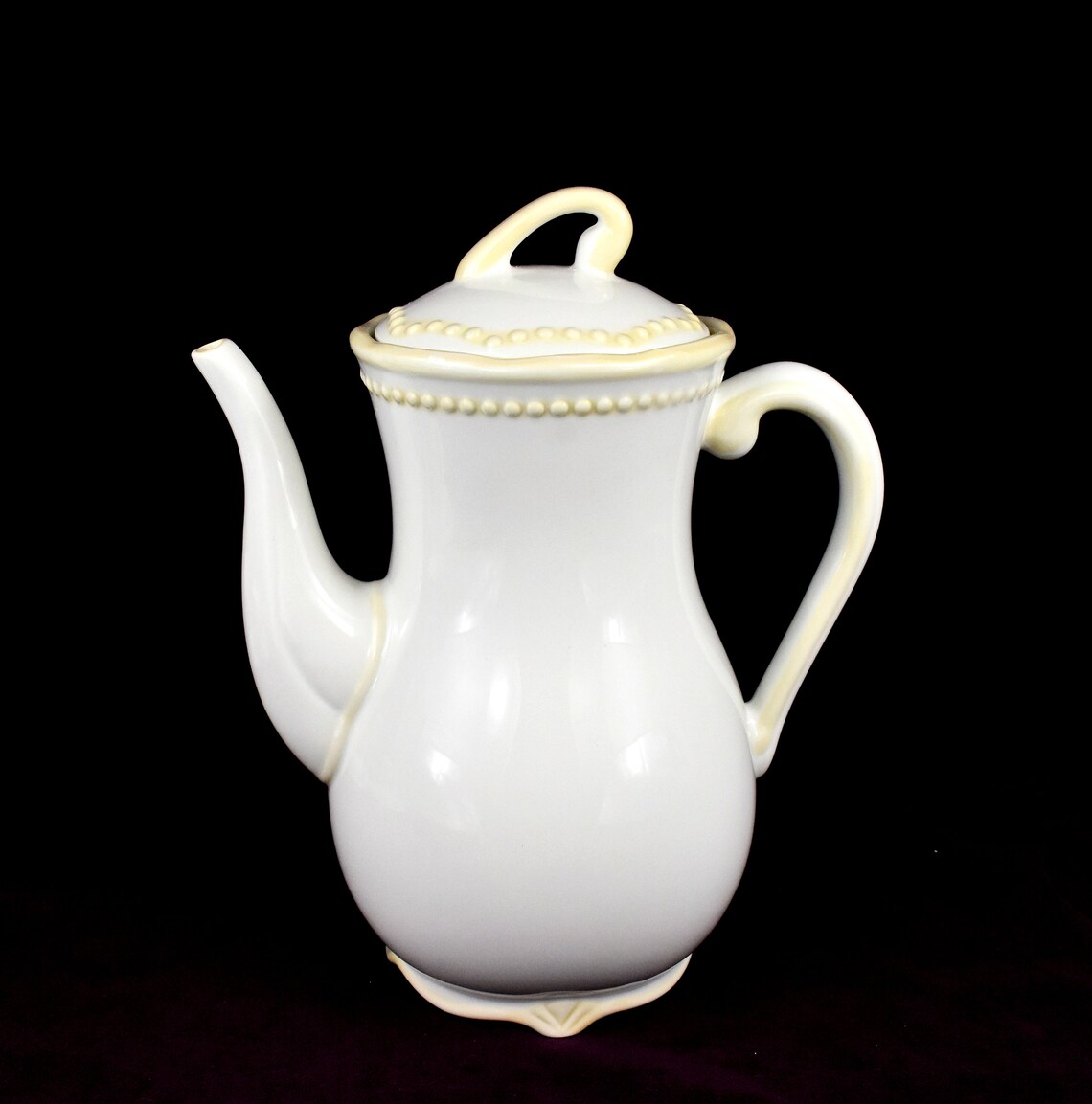 Princess House Pavillion Ivory Cream Off White Ceramic Teapot Etsy