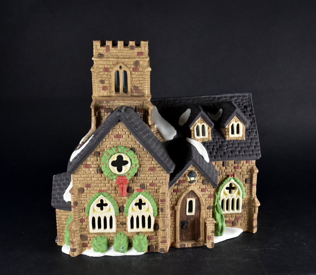 Department 56 Dickens Village Knottinghill Church Lighted Etsy