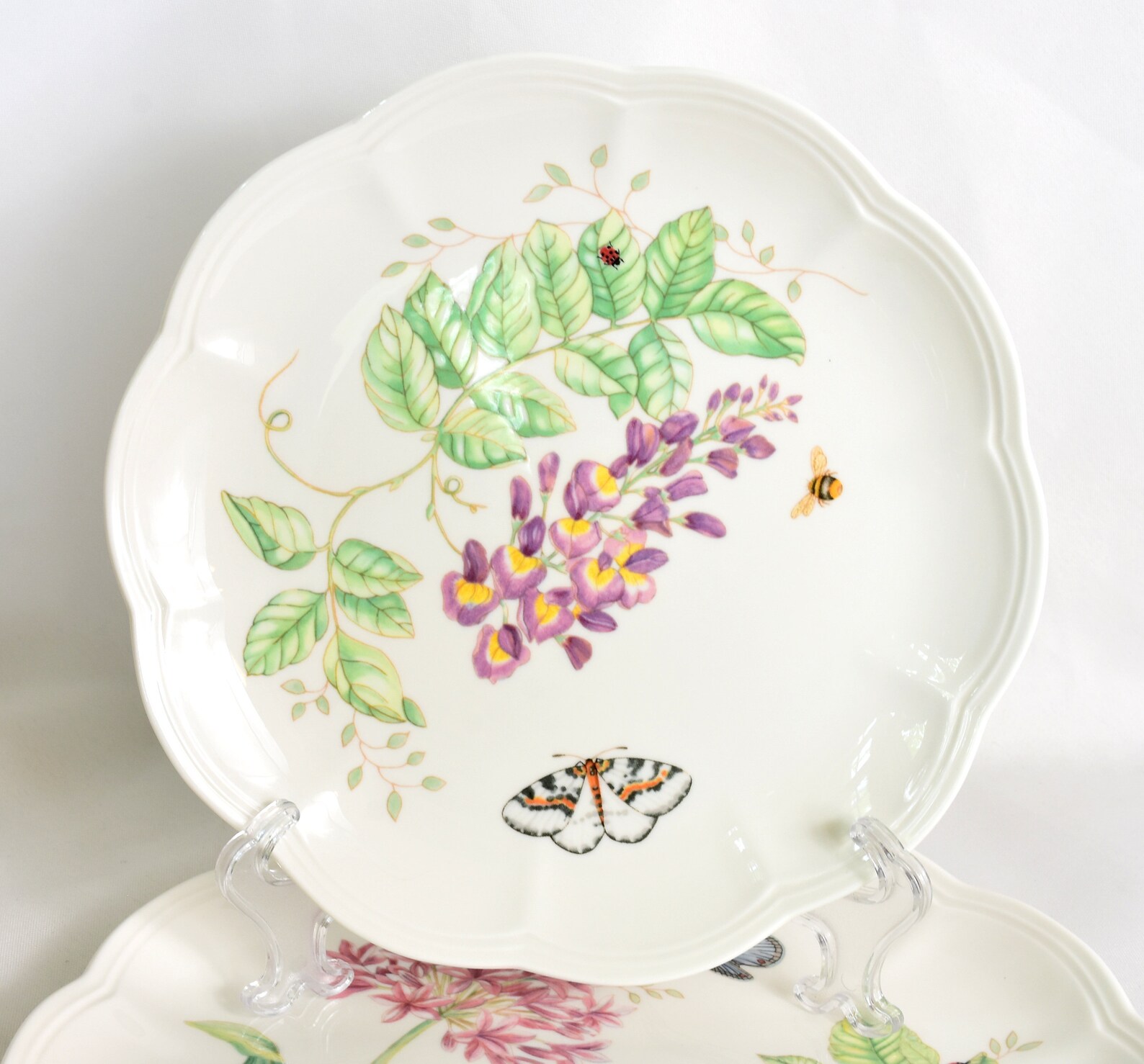 Set of 2 Lenox Butterfly Meadow Plates 9 Salad & Etsy UK