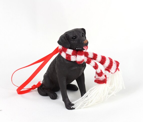Sandicast Chocolate or Black Labrador Retriever Dog Christmas Ornament in Box Etsy UK