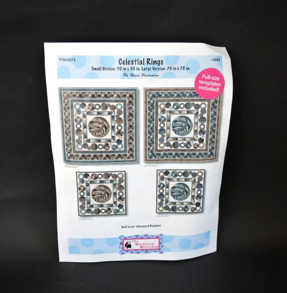 Four Ring Wall Hanging Pattern and Paper Piece Pack Four Ring Wall Hanging Pattern and Paper Piece Pack