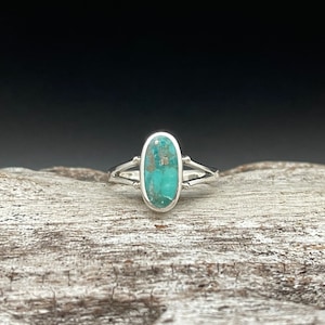 Natural Turquoise Ring // 925 Sterling Silver // Sizes 4 to 10 Available